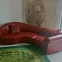 Galassia Sofa Leder Rot 3