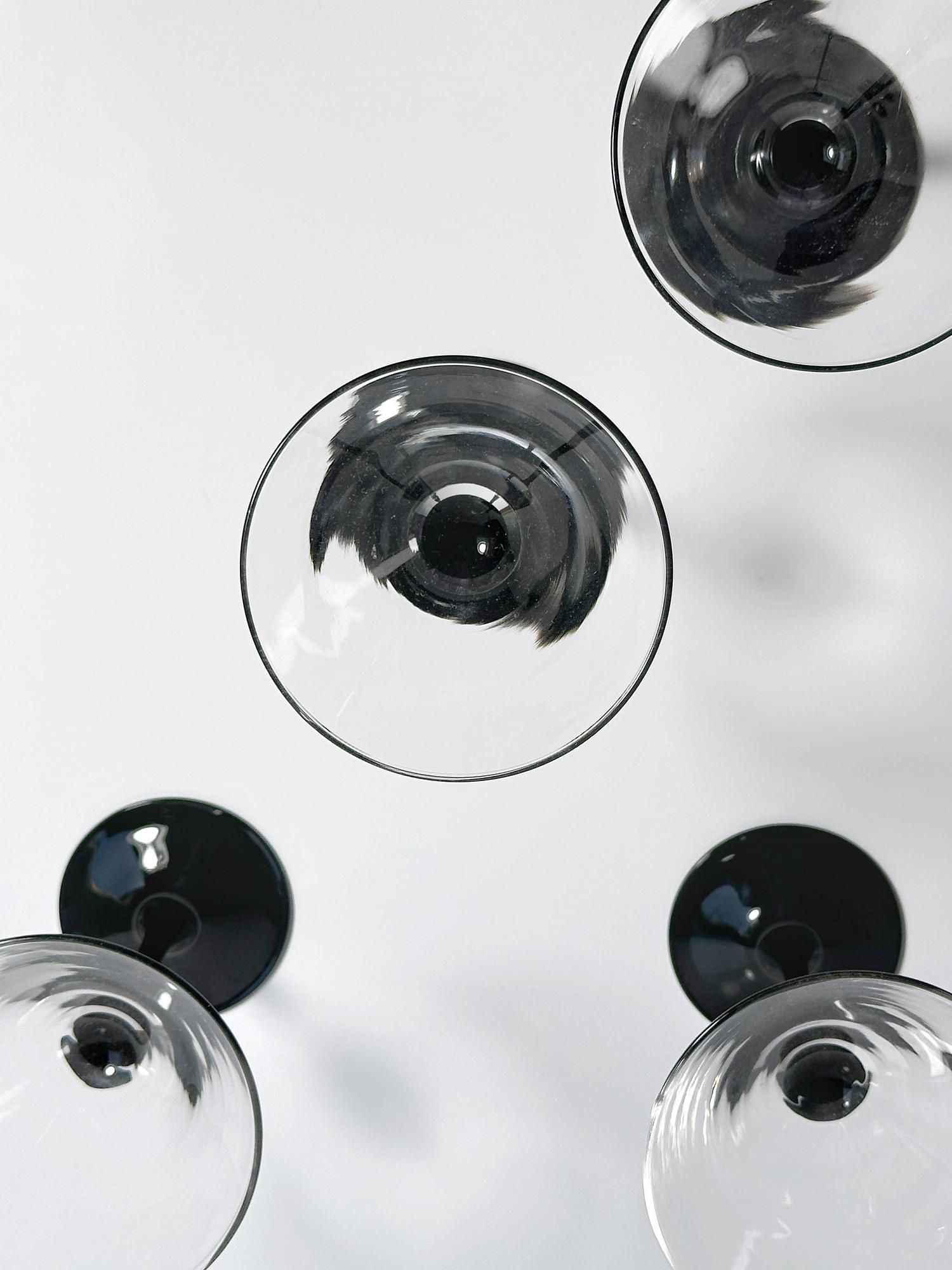 4x Bicchieri da Martini Vintage Francia anni '80 3