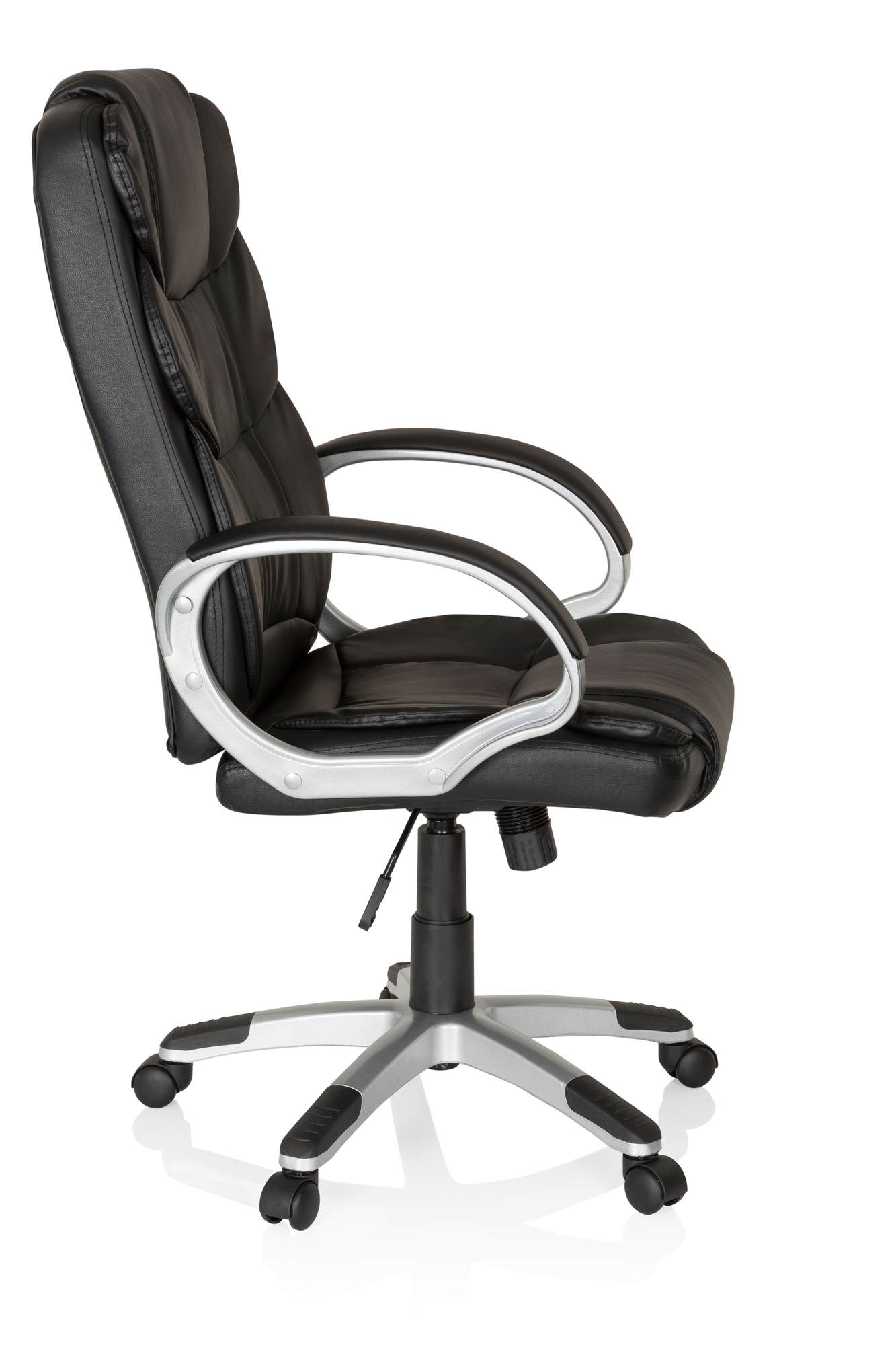 Office chair Faux leather Black 5