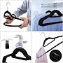 Clothes hanger Bellepierre III set of 50 plastic black silver 4