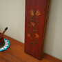 Vintage wall decoration wood brown 1970s 6