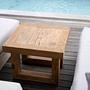 Teak wood side table Natural 1