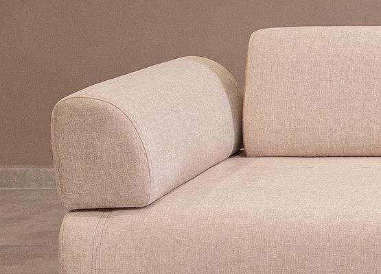 Infinity 3-Sitzer Sofa mit Beistelltisch Beige 2
