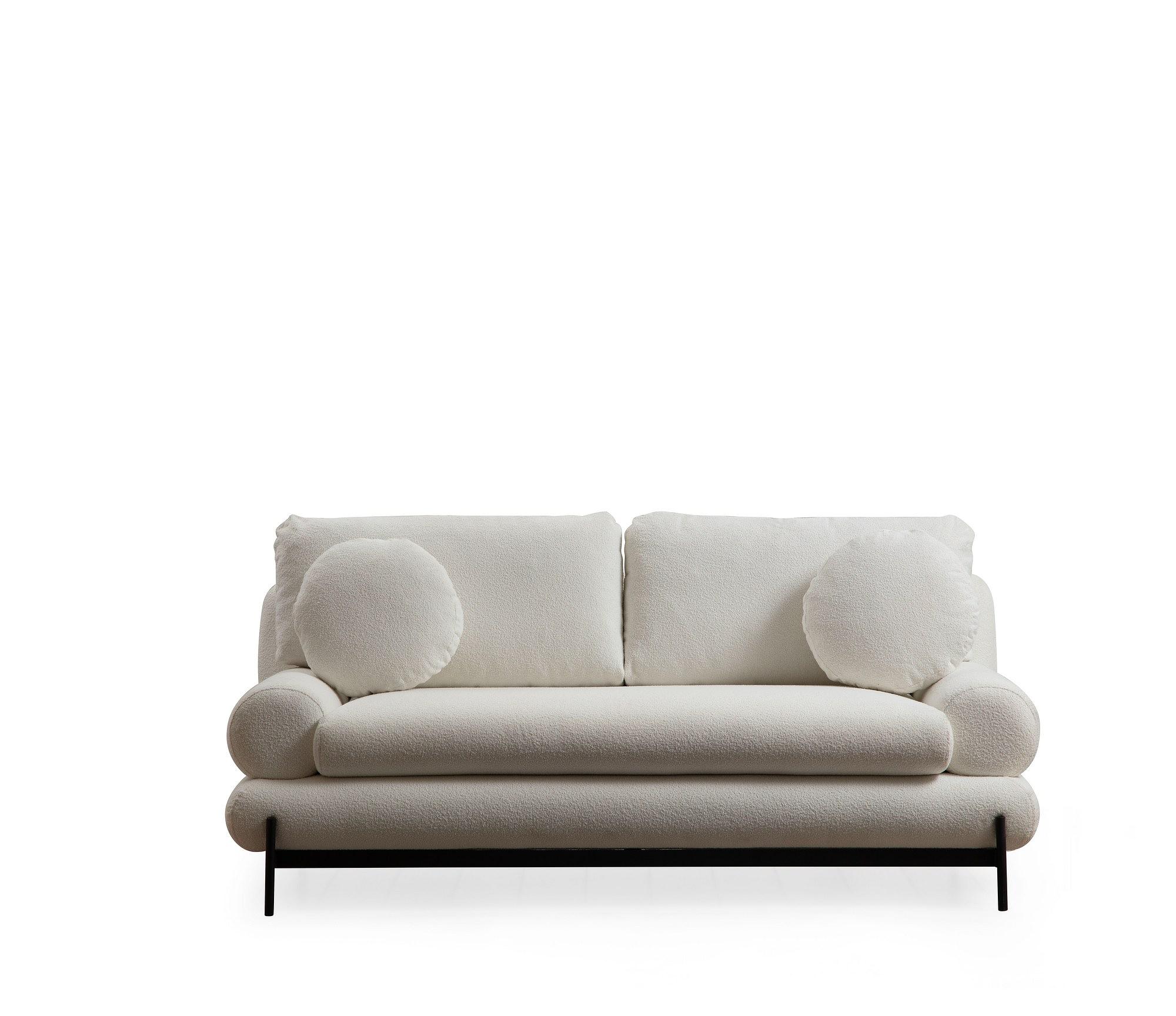 Modernes Sofa 2-Sitzer Weiß 7