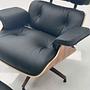 Eames Lounge Chair &amp; Ottoman Leder Holz Schwarz Braun 7