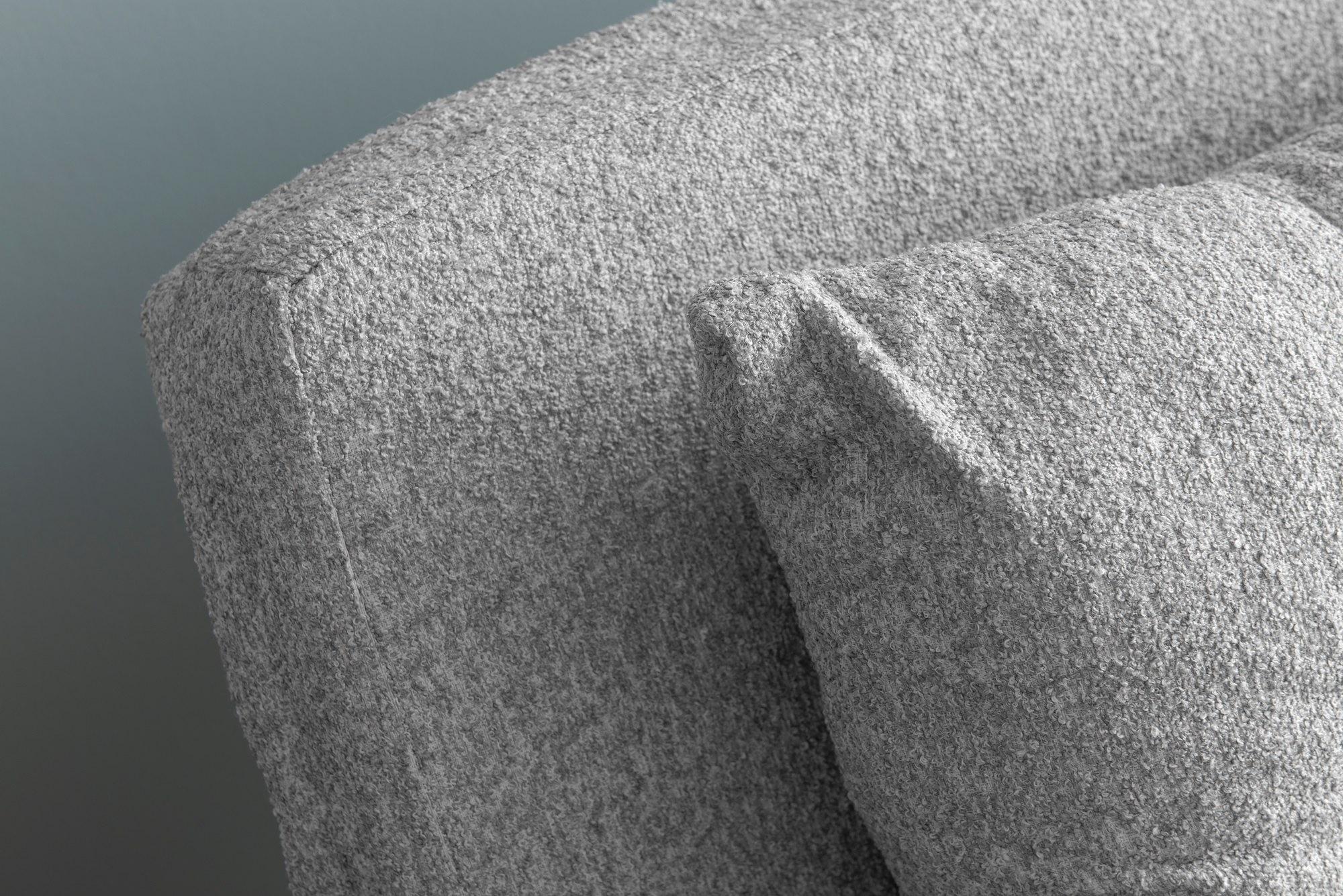 Foldable sofa bed 1-seater grey 6