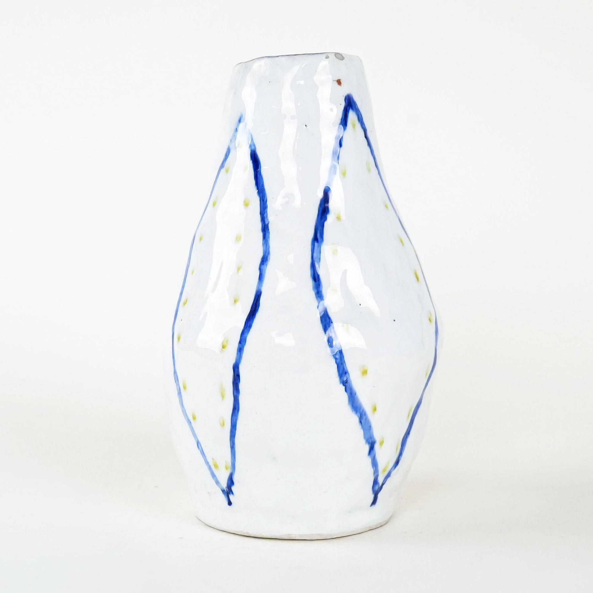 Ceramic vase White 1960s 1