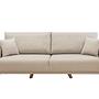 Hera Schlafsofa 3-Sitzer Holz Creme 0