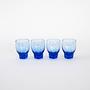 4x Kobaltgläser Blau  2