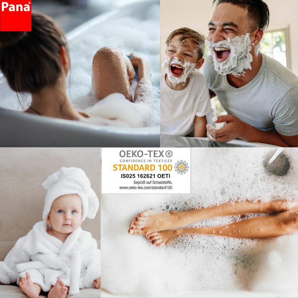 Badematte aus Baumwolle Anthrazit Öko-Tex Standard 100 4