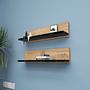 Shelf Wandregal Holz Atlantic Pine Schwarz 2