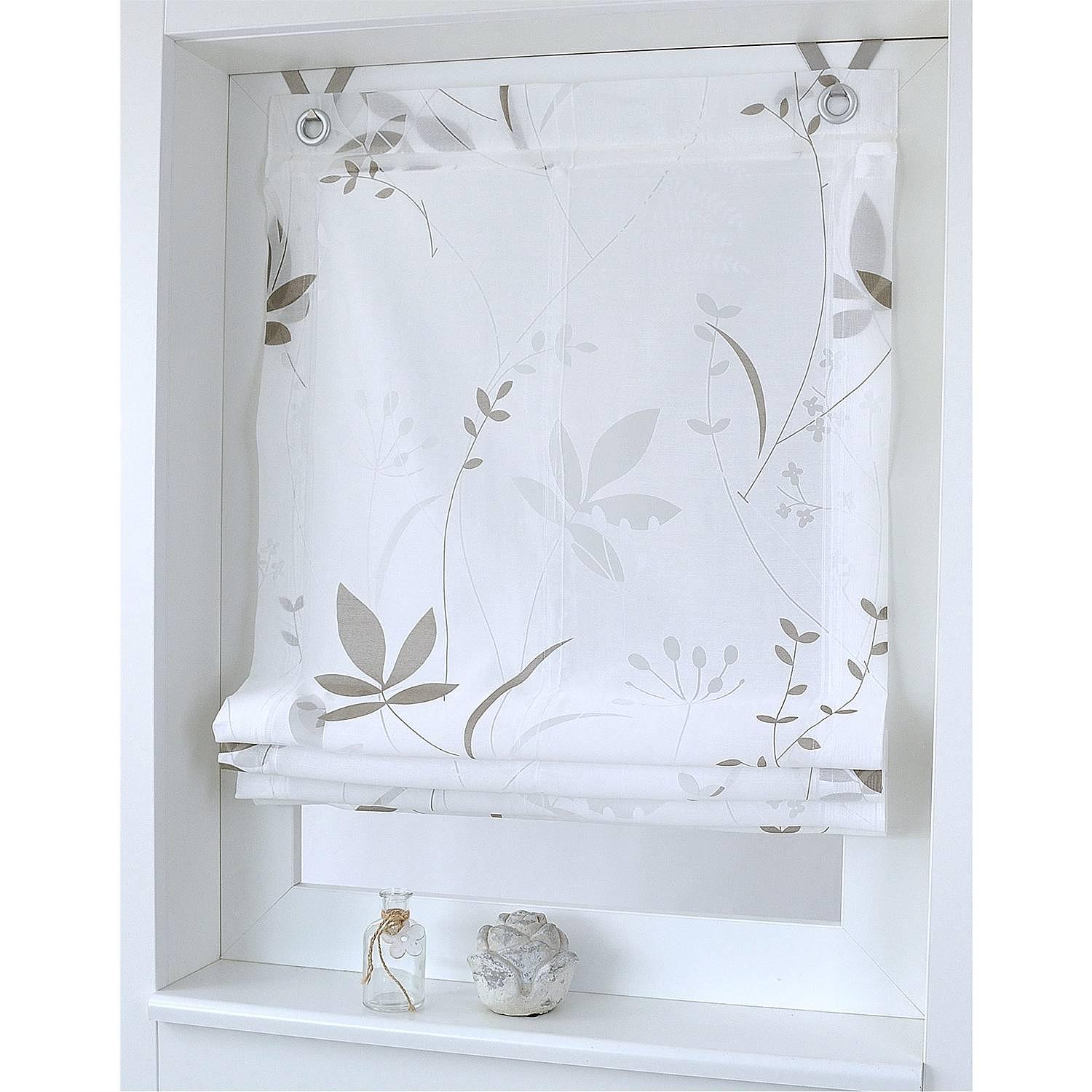 Raffrollo Dandelion Webstoff Beige 100 x 140 cm 2