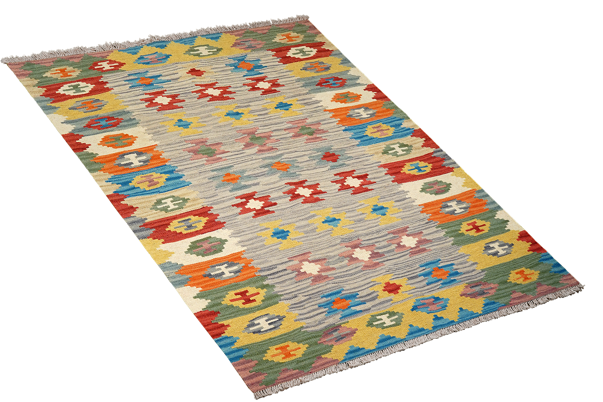 Kilim Gashgai Teppich Mehrfarbig 2