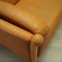 Vintage Sofa 3-Sitzer Leder Orange 1970er Jahre 7