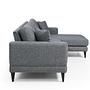 Nordic Ecksofa Rechts Grau 9