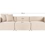 Lora 3-seater sofa beige 4
