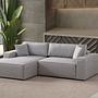Pirlo Corner Sofa Left Light Grey 2