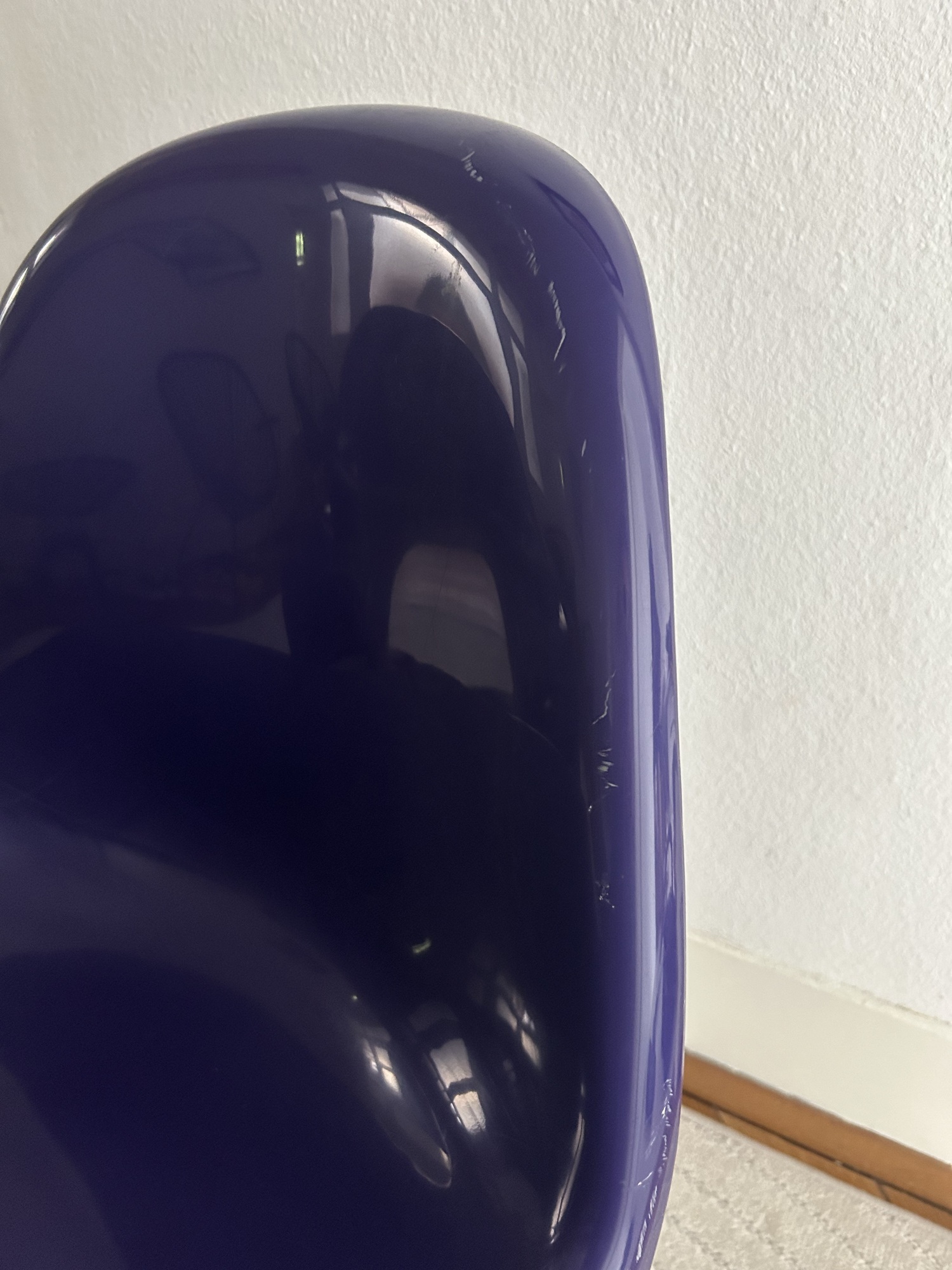 2x Panton Chair Kunststoff Violett 2