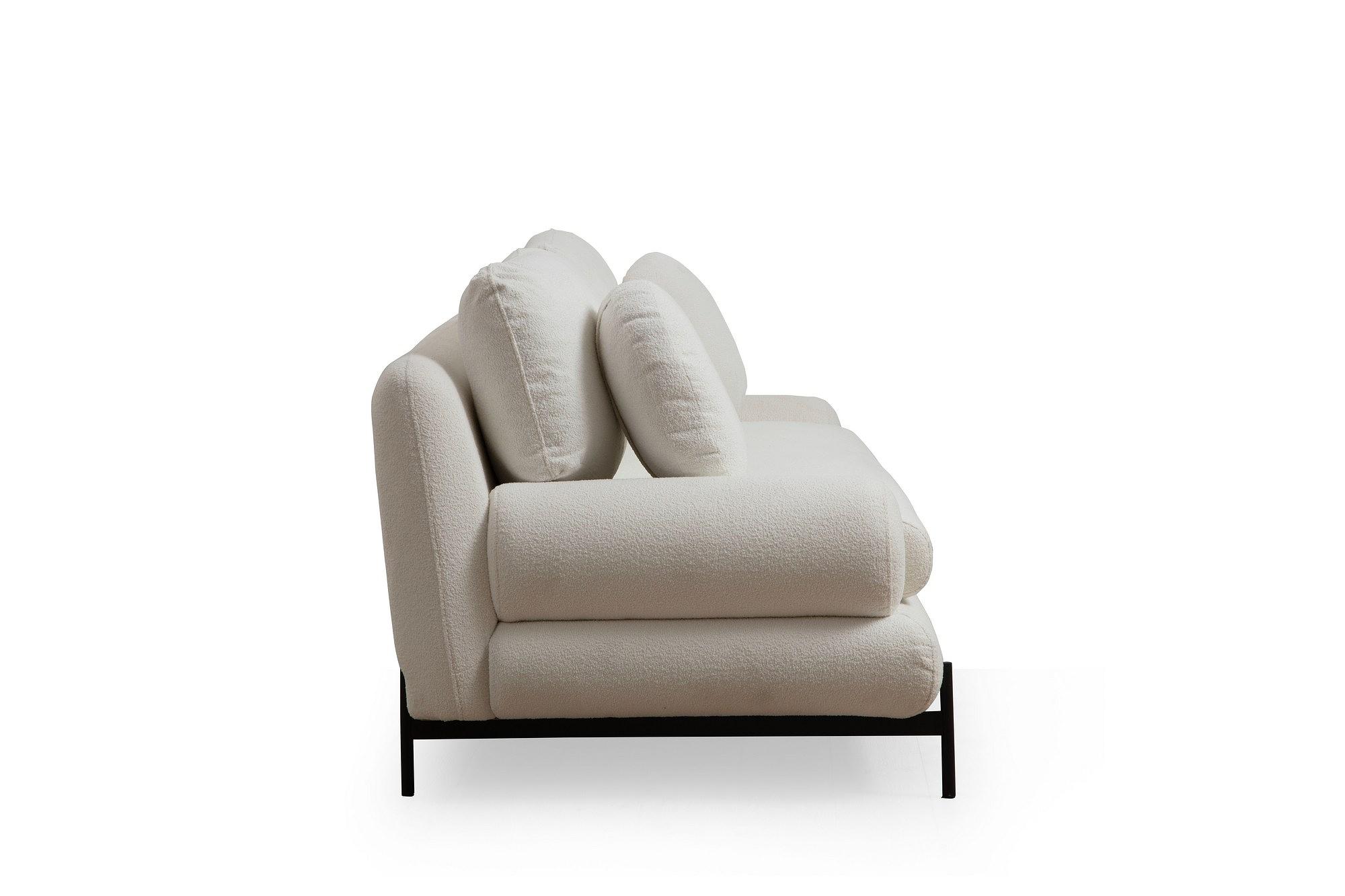 Modernes Sofa 2-Sitzer Weiß 8