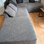 Set of 4 Modular Sofa Grey and Ottoman 0
