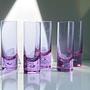 5x Vintage Longdrinkglas Kristall 1970er Jahre 1
