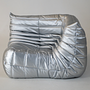 Togo Ecksofa Kunstleder Space Grau 0