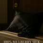 Black Noir Dream Pillowcase 100% Mulberry Silk 60x70cm 2