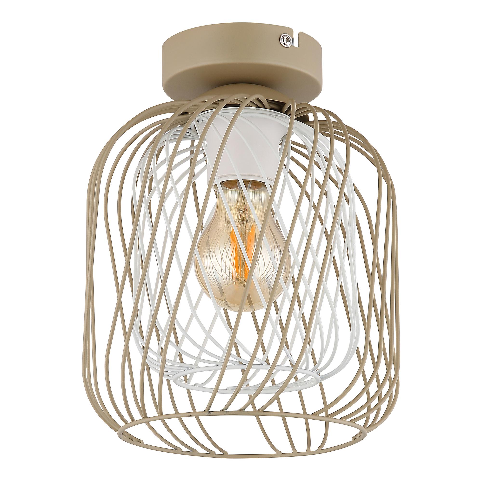 Deckenleuchte Dichti Eisen 1-flammig Beige 0