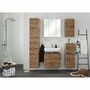 Hängeschrank Holz Braun 2