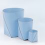 Stiftehalter 100% Recyceltes Leder Blau 4
