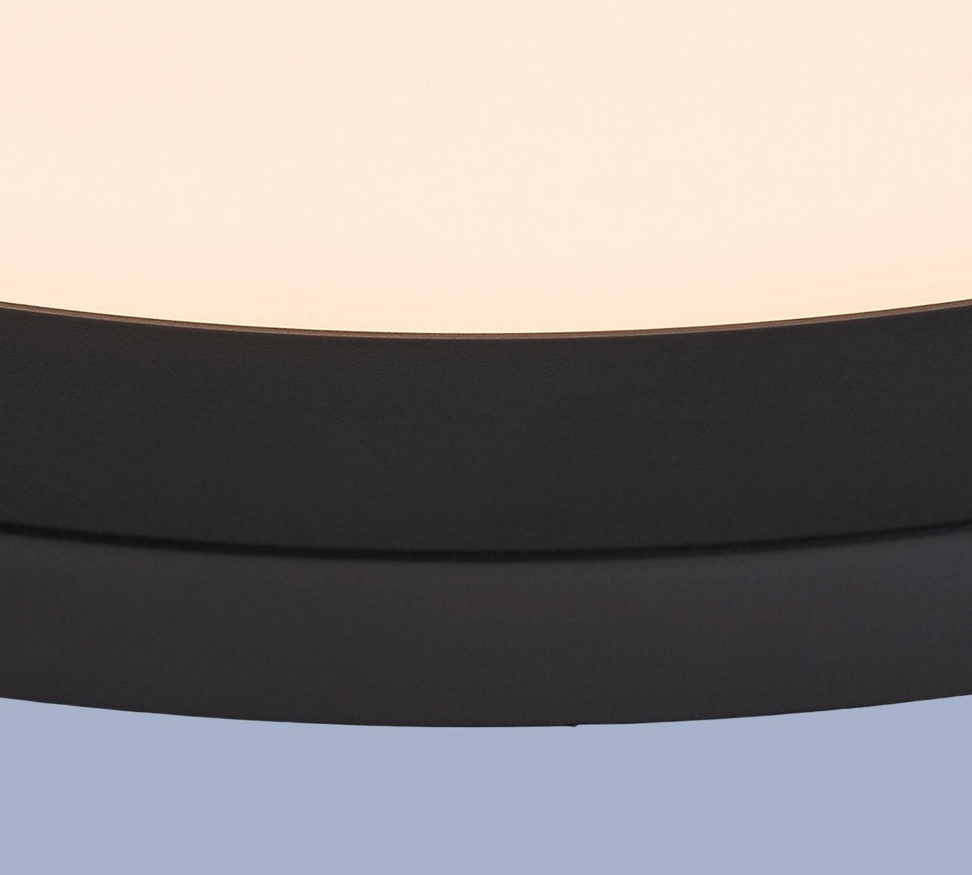 1-flame LED ceiling light Plastic Black 4