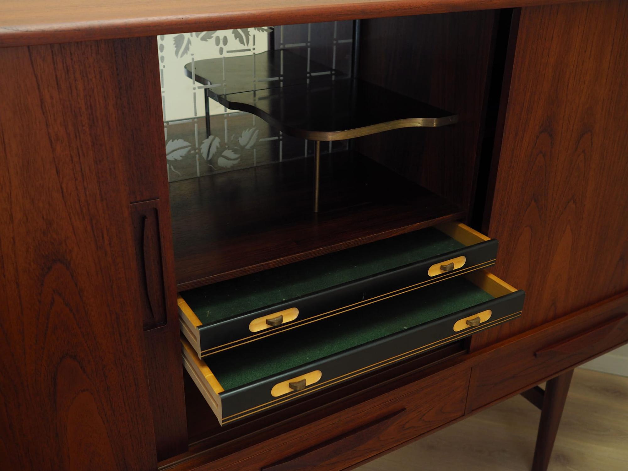 Highboard Holz Braun 1970er Jahre 12