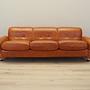 Sofa Leder Rot 1970er Jahre 1