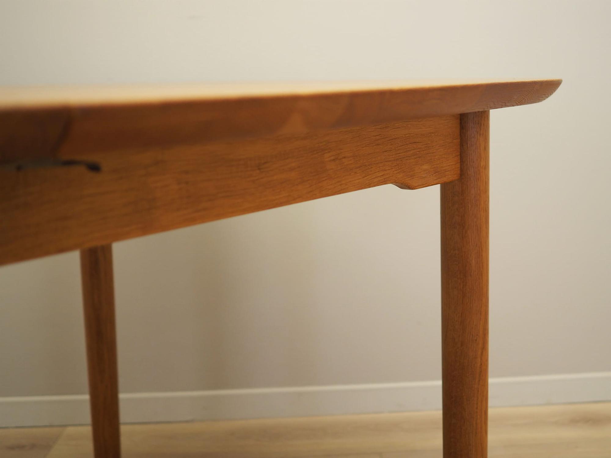 Vintage Dining Table Ash Wood Brown 1960s 12