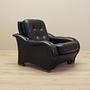 Armchair Faux Leather Black 1980s 10
