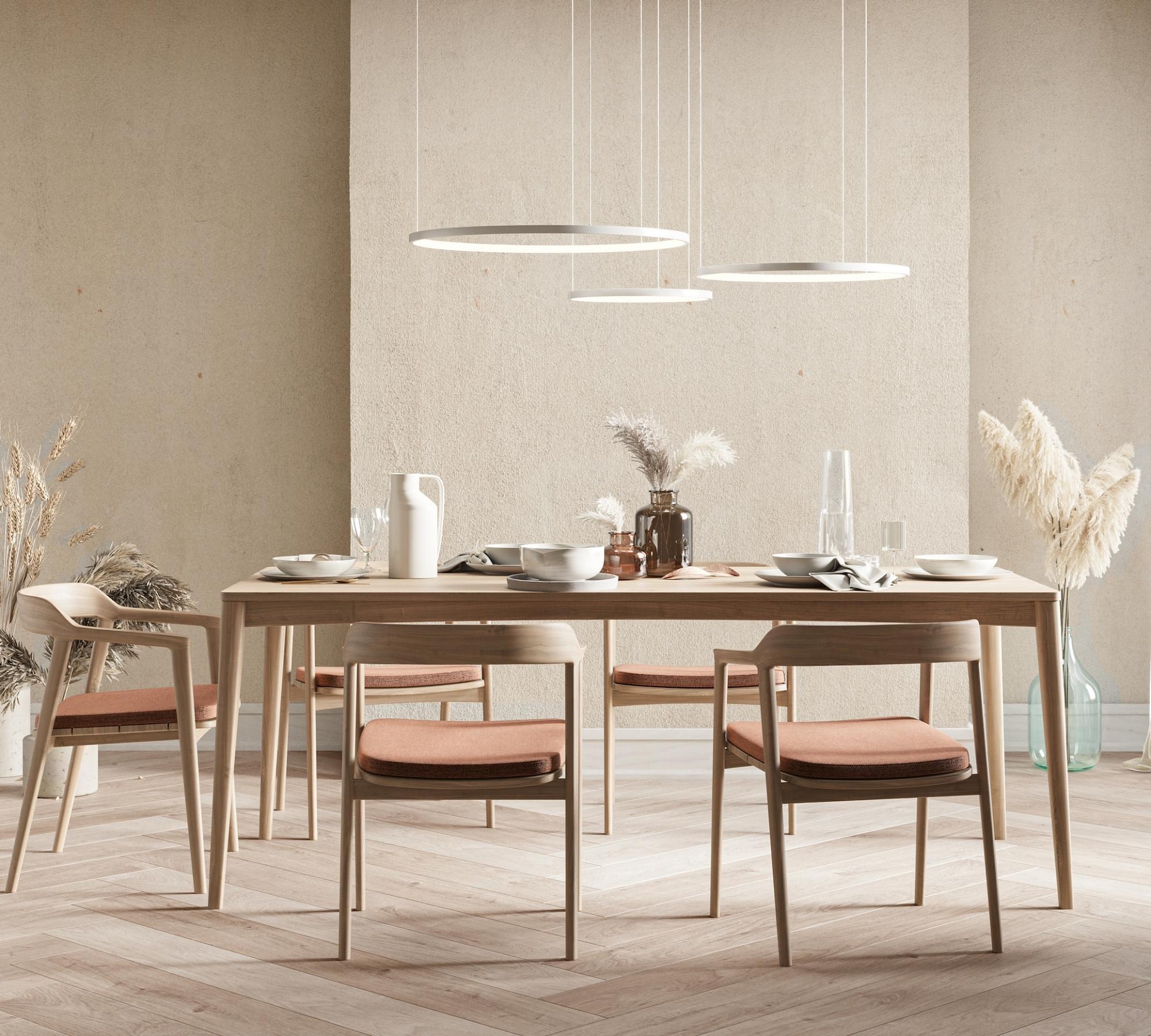 Ring-shaped LED pendant lamp CAECILIA White 0