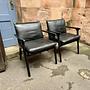 2x Ren Armlehnstuhl Eichenholz Schwarz 5