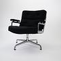 Vitra ES105 Chair Chrom Hopsack Schwarz 0