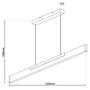 LED-Pendelleuchte Wilma Metall Schwarz 2