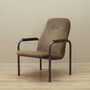 Vintage Sessel Textil Metall Braun 1960er Jahre 1