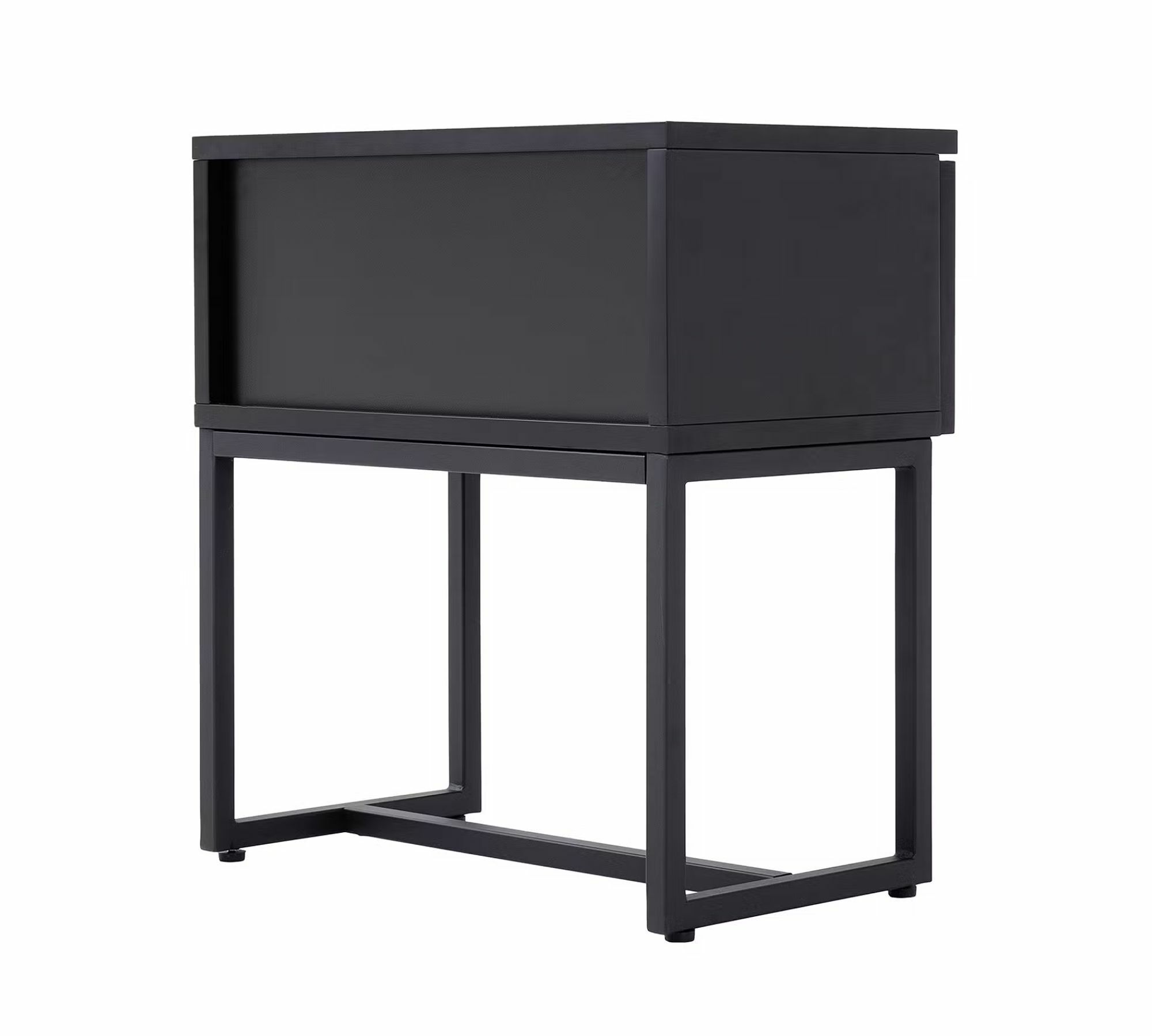 Little Vienna Nachttisch Rattan Eichenholzfurnier Schwarz 6