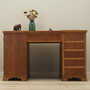 Vintage desk wood brown 1960s 1