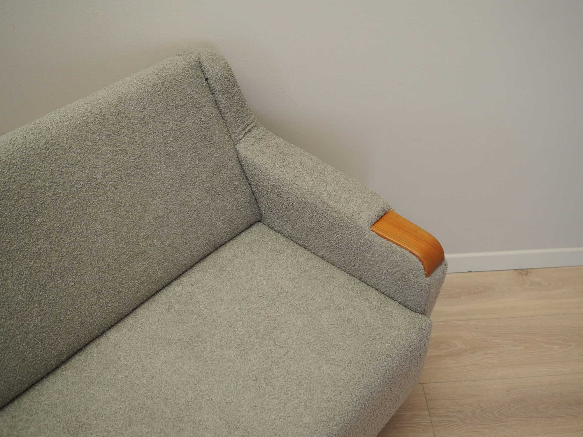 Sofa Teakholz Textil 1970er Grau Jahre 9