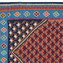 Kilim Senneh Teppich Mehrfarbig 1
