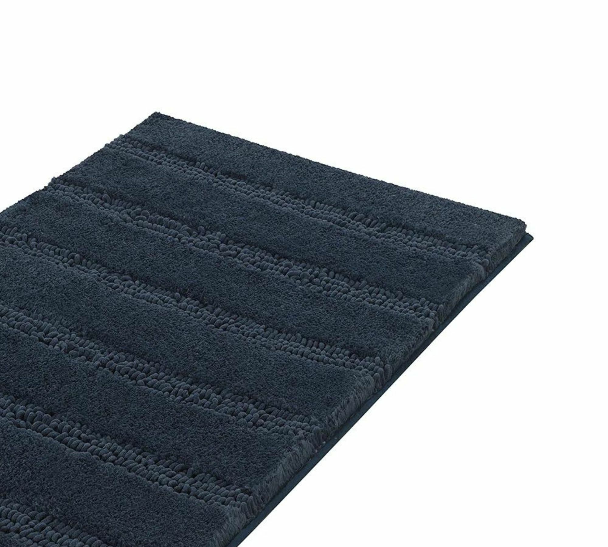 Badematte Webstoff Blau 140 x 80 cm 1