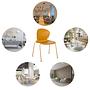T36 VI Stackable chair plastic Yellow 1