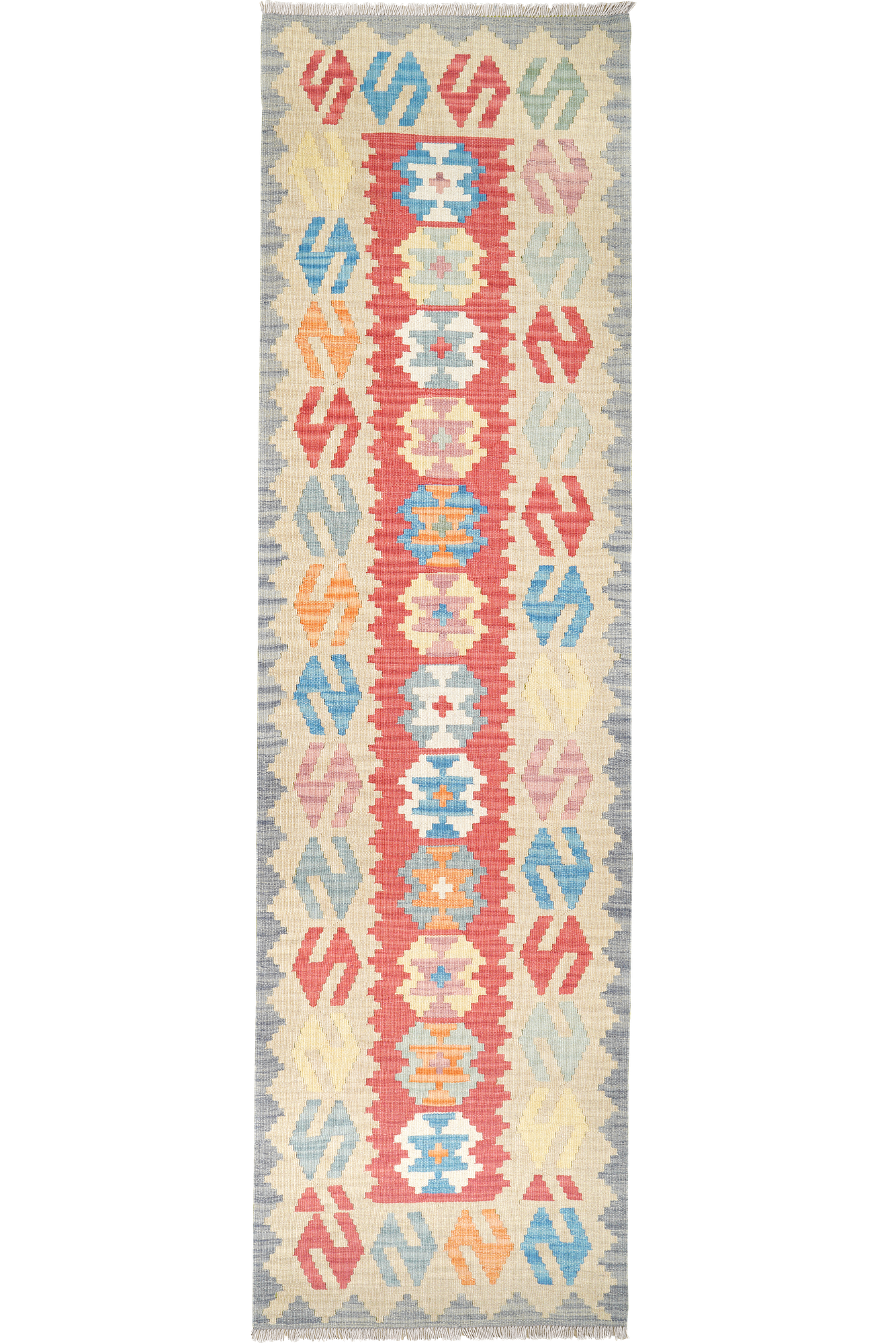 Kelim Gashgai Teppich Wolle Rot 0