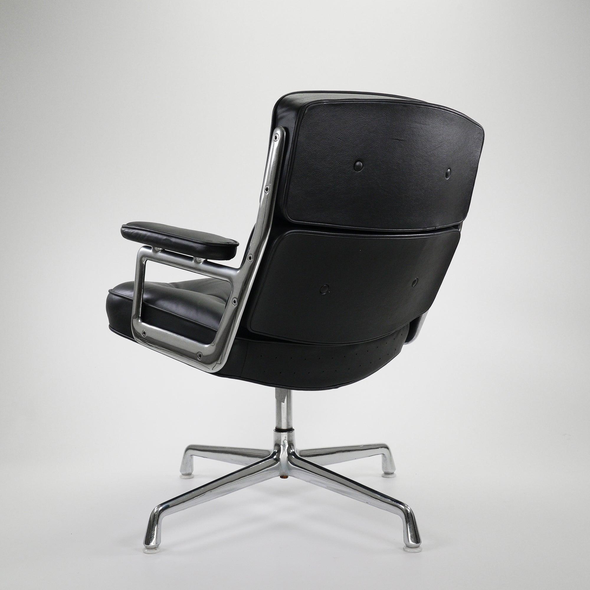 Herman Miller GS105 Chair Chrome Leather Black 3