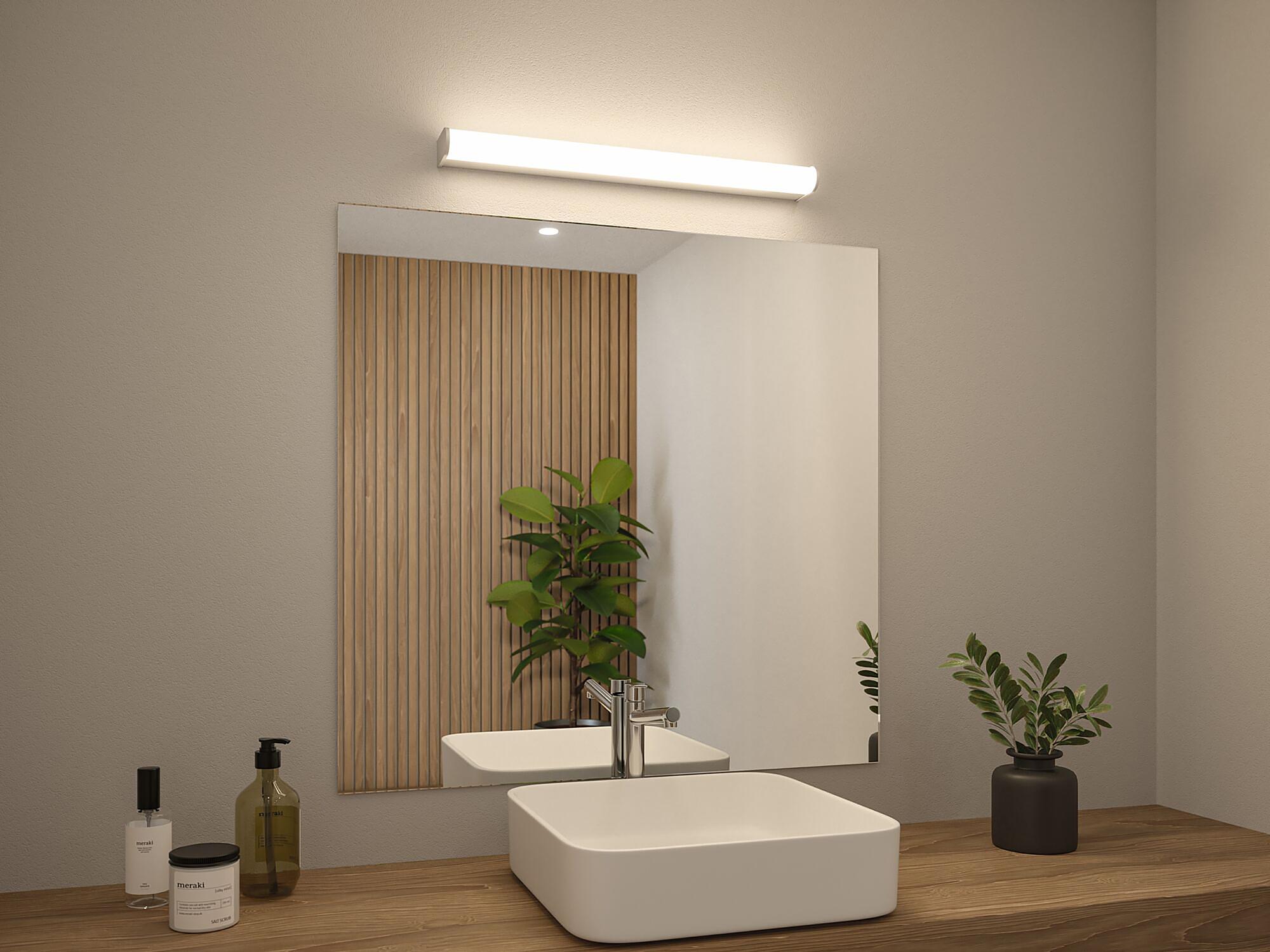 Arneb LED-Badleuchte Acrylglas Aluminium Chrom Weiß 2