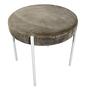 Series 430 Hocker Samt Taupe 2